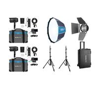 Nanlite Forza 60 II LED dual kit (con estuche, pie de iluminación, fresnel y softbox)