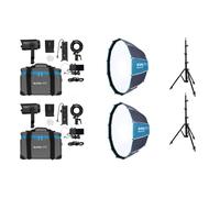 Nanlite Forza 60 II LED dual kit (con soporte de luz y softbox)