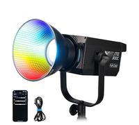 NANLITE FS-300C - Foco de estudio RGB de 300 W, 2700 K-7500 K, control de aplicación, luz de video LED Bowens para fotografía, videografía, transmisión en vivo, creación de contenido
