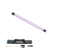 NANLITE PavoTube II 15C/30C RGBWW - Tubo de luz LED - 2700K-7500K bicolor + RGB, luz de video de mano para estudio de fotografía, funciona con pilas con soportes y funda (1 kit, PavoTube II 15C)