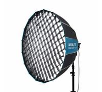 NANLITE SB-RP120 Softbox parabólico profesional, 120 cm, con rejilla de nido de abeja y difusores, casquillo Bowens