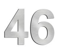 nanlyiau 2pc 3in/7.5cm numeros adhesivos números de casa numeros numeros casa exterior numeros adhesivos de acero inoxidable 304(3in number 46/49)