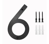 nanlyiau 3D Número de casa negro,Altura 8in/20cm grandes números de casa espesor 10mm de grosor,material ABS,resistente a la intemperie y a la corrosión(ABS 8in6/9)