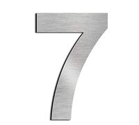 nanlyiau 5in/12.5cm números de casa,numeros numeros casa exterior numeros adhesivos de acero inoxidable 304 número de puerta de apartamento de buzón(5in number 7)