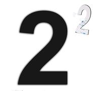 nanlyiau 6in/153mm numero casa exterior adhesivo numero de casa mate negro numeros casa exterior,hecho de acero inoxidable SUS304(2)