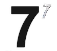 nanlyiau 6in/153mm numero casa exterior adhesivo numero de casa mate negro numeros casa exterior,hecho de acero inoxidable SUS304(7)