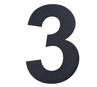 nanlyiau Numero de casa 4in/10.2cm Número de acero inoxidable mate RAL 7016,hecho de acero inoxidable sólido 304 Apariencia flotante,(7016 4in3)