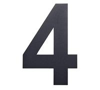 nanlyiau Numero de casa 5in/12.5cm Número de acero inoxidable mate RAL 7016,hecho de acero inoxidable sólido 304 Apariencia flotante,(7016 5in4)