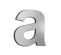 nanlyiau Número de casa moderna-7.7Centímetros/4pulgadas-Acero inoxidable, Apariencia flotante, Fácil de instalar y hecho de acero inoxidable sólido 304（4in a）