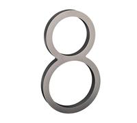 nanlyiau número de casa números casa exterior adhesivo 5in numeros casa exterior modernos 3d Número de buzón numeros casa exterior Producción de acrílico(Plata 8)