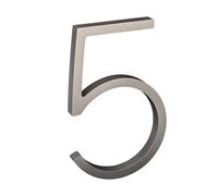 nanlyiau número de casa números casa exterior adhesivo 5in numeros casa exterior modernos 3d Número de buzón numeros casa exterior Producción de acrílico(Plata 5)