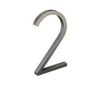 nanlyiau número de casa números casa exterior adhesivo 5in numeros casa exterior modernos 3d Número de buzón numeros casa exterior Producción de acrílico(Plata 2)