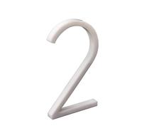 nanlyiau número de casa números casa exterior blanco adhesivo 5in numeros casa exterior modernos 3d Número de buzón numeros casa exterior Producción de acrílico(blanco 2)