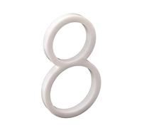 nanlyiau número de casa números casa exterior blanco adhesivo 5in numeros casa exterior modernos 3d Número de buzón numeros casa exterior Producción de acrílico(blanco 8)