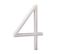 nanlyiau número de casa números casa exterior blanco adhesivo 5in numeros casa exterior modernos 3d Número de buzón numeros casa exterior Producción de acrílico(blanco 4)