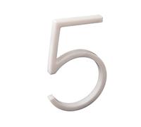 nanlyiau número de casa números casa exterior blanco adhesivo 5in numeros casa exterior modernos 3d Número de buzón numeros casa exterior Producción de acrílico(blanco 5)