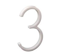 nanlyiau número de casa números casa exterior blanco adhesivo 5in numeros casa exterior modernos 3d Número de buzón numeros casa exterior Producción de acrílico(blanco 3)