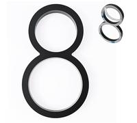 nanlyiau número de casa números casa exterior negro adhesivo 5in numeros casa exterior modernos 3d Número de buzón numeros casa exterior Producción de acrílico(negro 8)