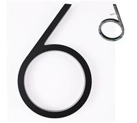 nanlyiau número de casa números casa exterior negro adhesivo 5in numeros casa exterior modernos 3d Número de buzón numeros casa exterior Producción de acrílico(negro 6)