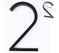 nanlyiau número de casa números casa exterior negro adhesivo 5in numeros casa exterior modernos 3d Número de buzón numeros casa exterior Producción de acrílico(negro 2)