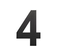 nanlyiau números 10in/25.4cm números casa exterior negro número de casa moderna inoxidable.hecho de acero inoxidable sólido 304.Apariencia flotante(black 10in4)