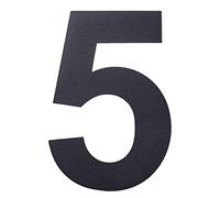 nanlyiau números 4in/10.2cm números casa exterior negro número de casa moderna inoxidable.hecho de acero inoxidable sólido 304.Apariencia flotante(black 4in5)