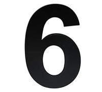 nanlyiau números 4in/10.2cm números casa exterior negro número de casa moderna inoxidable.hecho de acero inoxidable sólido 304.Apariencia flotante(black 4in6/9)