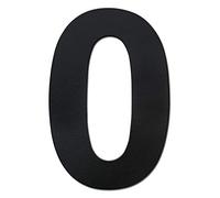 nanlyiau números 4in/10.2cm números casa exterior negro número de casa moderna inoxidable.hecho de acero inoxidable sólido 304.Apariencia flotante(black 4in0)