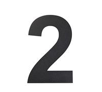 nanlyiau números 6in/15.3cm números casa exterior negro número de casa moderna inoxidable.hecho de acero inoxidable sólido 304.Apariencia flotante(black 6in2)