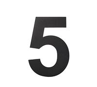 nanlyiau números 6in/15.3cm números casa exterior negro número de casa moderna inoxidable.hecho de acero inoxidable sólido 304.Apariencia flotante(black 6in5)