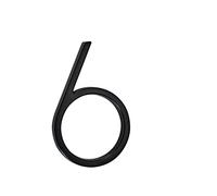 nanlyiau Números de Casa de aleación de zinc Números Para Casas Altura 5in /12.5 cm Numero Casa Exterior Numeros Negro(6)