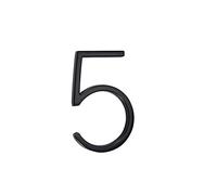 nanlyiau Números de Casa de aleación de zinc Números Para Casas Altura 5in /12.5 cm Numero Casa Exterior Numeros Negro(5)