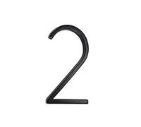 nanlyiau Números de Casa de aleación de zinc Números Para Casas Altura 5in /12.5 cm Numero Casa Exterior Numeros Negro(2)