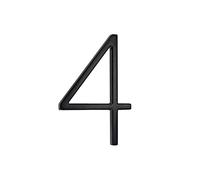 nanlyiau Números de Casa de aleación de zinc Números Para Casas Altura 6in /15,5 cm Numero Casa Exterior Numeros Negro(4)