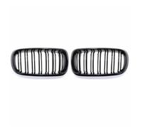NaNMiBHd Lente Carcasa Faro Delantero Coche para F15 para F16 para X5 para X6 para F85 para F86 2014-2018 Parrilla Doble Listón Negra Brillante Parachoques Delantero Parrilla Carreras Tipo Riñón
