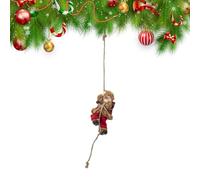 Nanmiyan Navideños | Navideño De Santa Claus Escalando En Cuerda,De Santa Claus con Cuerda para Navidad | para Dormitorio Balcones Entradas Pared Jardín Patio Sendero