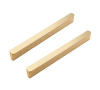 NANNAN0901 2 Piezas Manijas Doradas para Armario de Cocina Tiradores de Dormitorio Placard de Aluminio Alargados Tiradores de Cajón de Tocador de Puerta de Muebles, con Tornillos (Length 150mm)