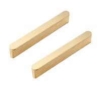 NANNAN0901 2 Piezas Manijas Doradas para Armario de Cocina Tiradores de Dormitorio Placard de Aluminio Alargados Tiradores de Cajón de Tocador de Puerta de Muebles, con Tornillos (Length 120mm)