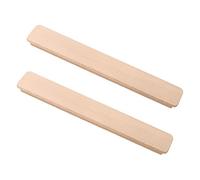 NANNAN0901 2 Piezas Tiradores de Armario de Cocina de Madera Manijas de Cajón de Tocador de Dormitorio de Madera Maciza Tiradores para Puertas de Armarios de Muebles,con Tornillos Hole distance 160mm
