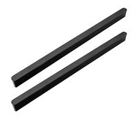 NANNAN0901 Tiradores de Armario Alargados Negro Manija de Cajón de Gabinete de Cocina de Aluminio Sólido 2 Piezas Tiradores de Tocador para Muebles de Dormitorio Tirador de Puerta de Baño