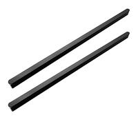NANNAN0901 Tiradores de Armario Alargados Negro Manija de Cajón de Gabinete de Cocina de Aluminio Sólido 2 Piezas Tiradores de Tocador para Muebles de Dormitorio Tirador de Puerta de Baño