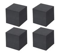 NANNAN3360 Elevadores de Sofá Negros 4 Elevadores de Muebles Agrega 1-5 cm de Altura Patas de Soporte de Cama para Mesa Silla Escritorio Sofá, Esponja de Alta Densidad (50 × 50 × 10mm)