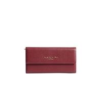 Nannini Firenze Cartera mujer 100% piel línea Wallis art. 695, Rubí, Talla única, Clásico