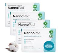 NannoPad Paquete múltiple - Almohadillas y protectores de algodón orgánico certificado - Nannocare - Regular, Super & Pantyliners - Protección de ciclo completo - Minimiza los olores - Almohadillas
