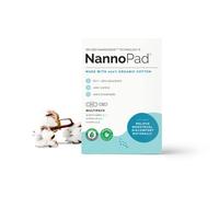 NannoPad Paquete múltiple de almohadillas y pantyliners - Fabricado con algodón orgánico certificado - Regular, Super y Pantyliners para protección de ciclo completo - Minimiza los olores (36 unidades