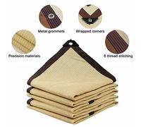 NANNUT Malla Sombreadora 1,5x3m 2,5x4m 3,5x5m Exterior Resistente a los Rayos UV HDPE Toldo Vela de Sombra con Ojales de Aluminio y Cuerda (Color : Beige, Size : 2.5x5m)