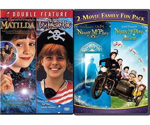 Nanny McPhee & Matilda & The New Adventures of Pippi Longstocking DVD Set Classic Family Fantasy Movie Bundle Double Feature