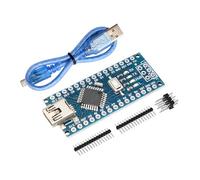 Nano 328P V3 Placa de Desarrollo microcontrolador AYWHP Placa Base de 1 Pieza con Microchip CH340G con Cable USB Microcontrolador 5V 16M Interfaz Mini USB Compatible con Arduino IDE