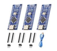 Nano 328P V3 Placa de Desarrollo microcontrolador AYWHP Placa Base de 3 Piezas con Microchip CH340G con Cable USB Microcontrolador 5V 16M Interfaz Typ-C USB Compatible con Arduino IDE