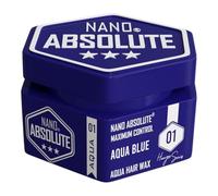Nano Absolute Aqua Hair Wax 140 ml | Cera para el pelo | Cera para el pelo | Cera de gel | Cera para el cabello para hombre | Barbershop Hair Styling (140 ml, 01 - azul agua)